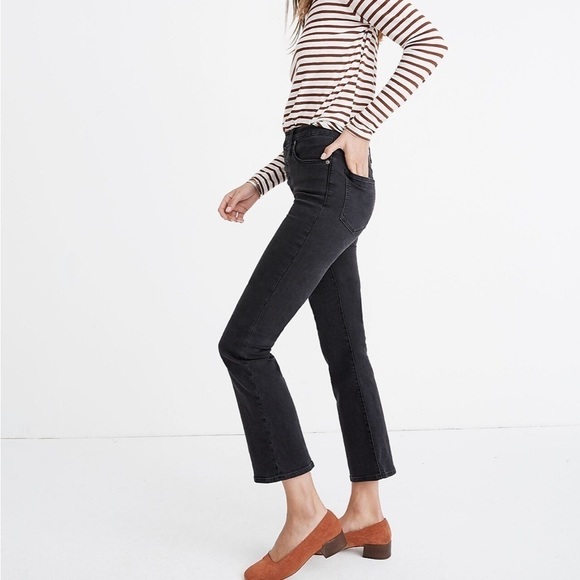 Madewell Cali Demi-Boot Jeans in Bellspring Wash: Button-Front Edition Size 23 - Picture 2 of 10